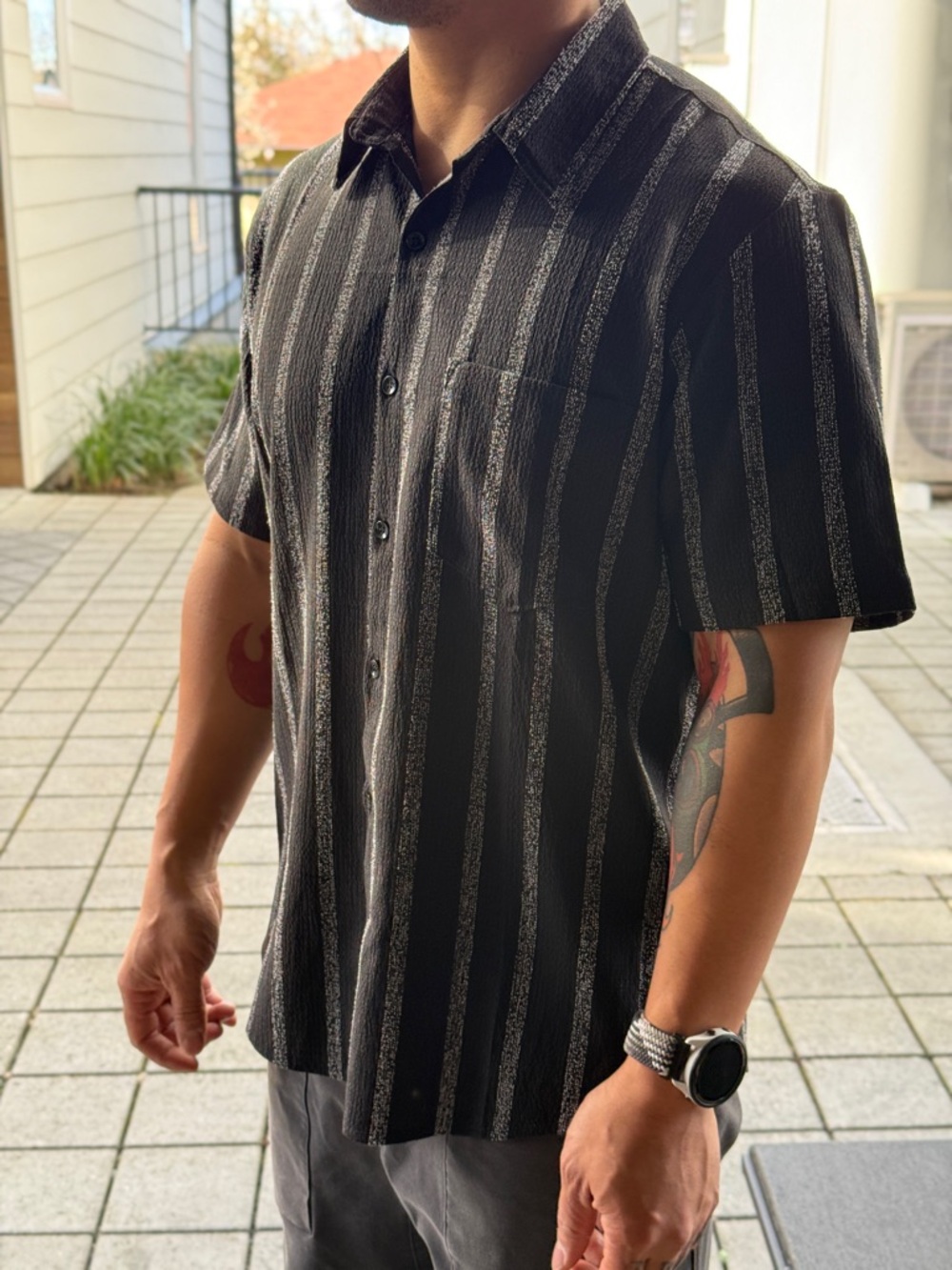 Vatpave Short-Sleeve Button-Up Shirt